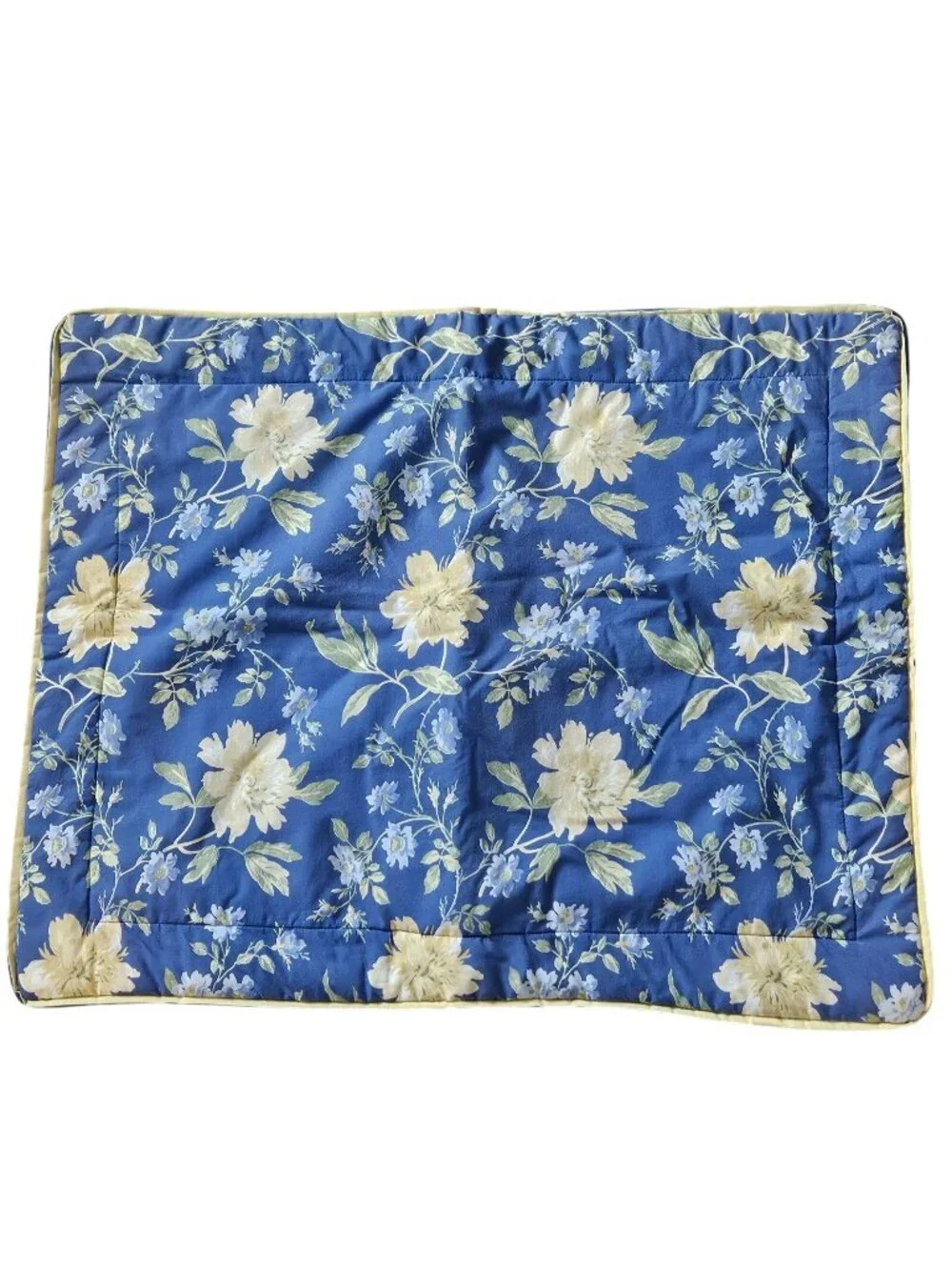 Laura Ashley Emilie Blue & Yellow Floral Standard Pillow Sham